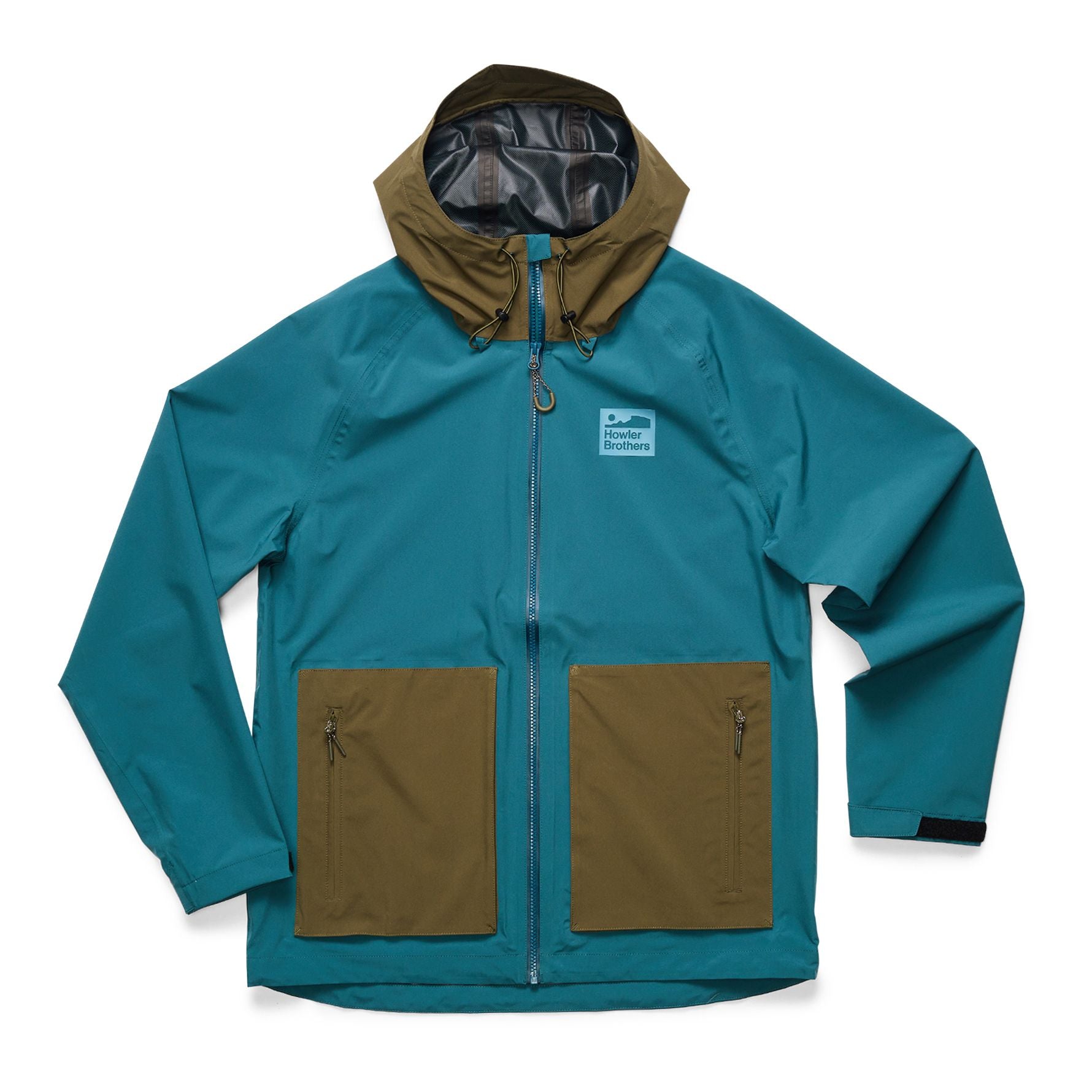 Storm Splitter Rain Shell - Dark Teal / Dark Olive