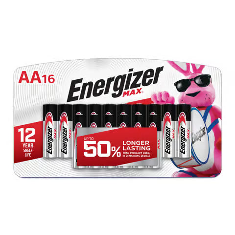 Energizer Max AA Alkaline Batteries 16 pk