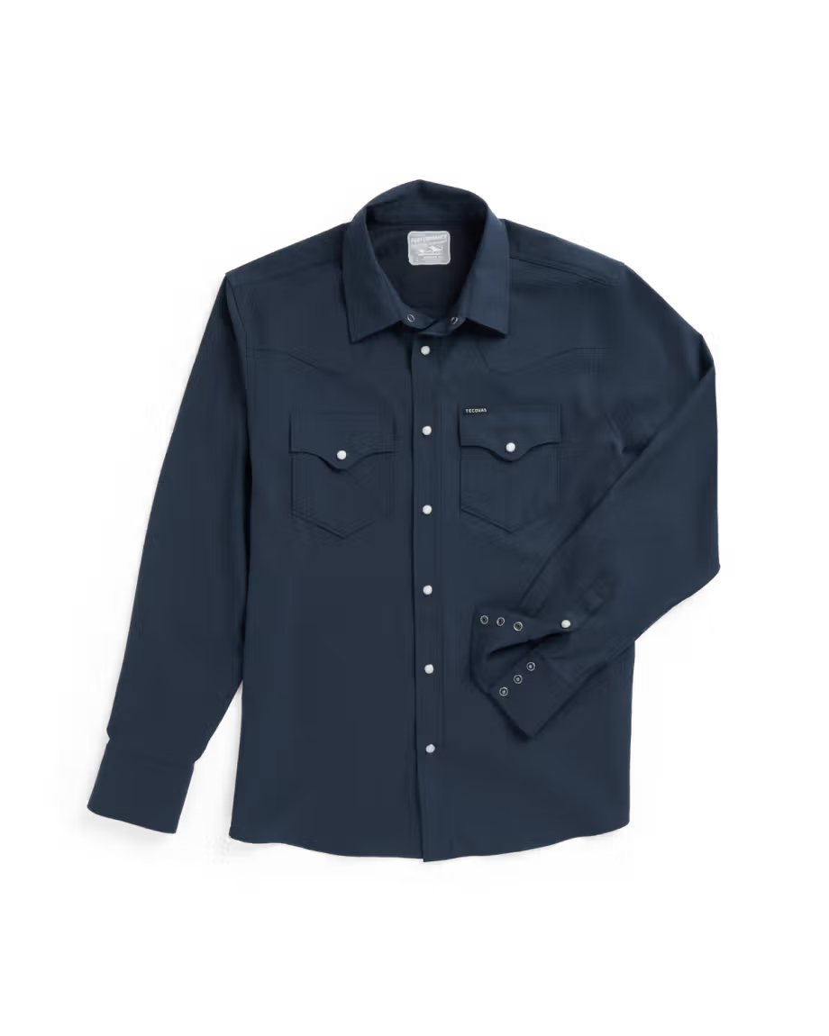 Men's Performance Western Pearl Snap - Navy