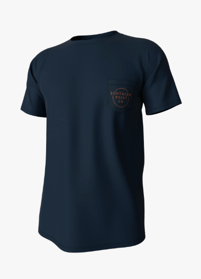 Youth Vintage Circle Greyton Short Sleeve Pocket Tee - Midnight Navy - Image 2