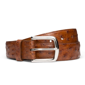 Men's Ostrich Belt - Pecan