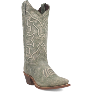 Reva Leather Western Boot - Sage