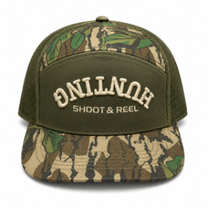Upside Down Hunting Sa7age 7 Panel Hat - Mossy Oak Greenleaf & Olive