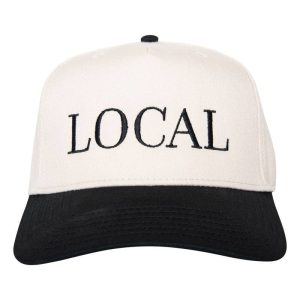 LOCAL Two-Toned Vintage Hat: Black and Tan