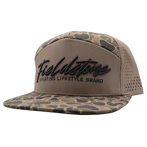 Tan Backwoods 7 Panel Performance Hat