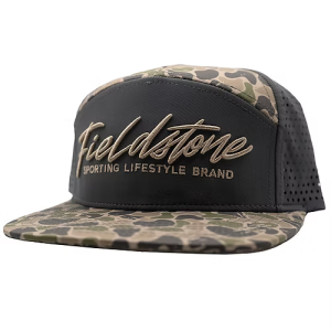 Grey Backwoods 7 Panel Performance Hat
