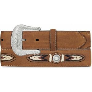 Tony Lama Men's Brown Sierra Madre Belt