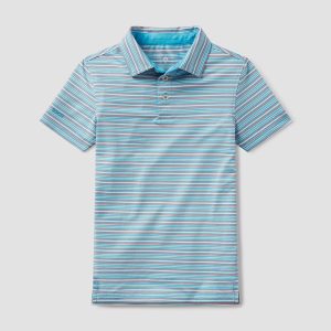 Youth Boys Sawgrass Stripe Polo - Marina