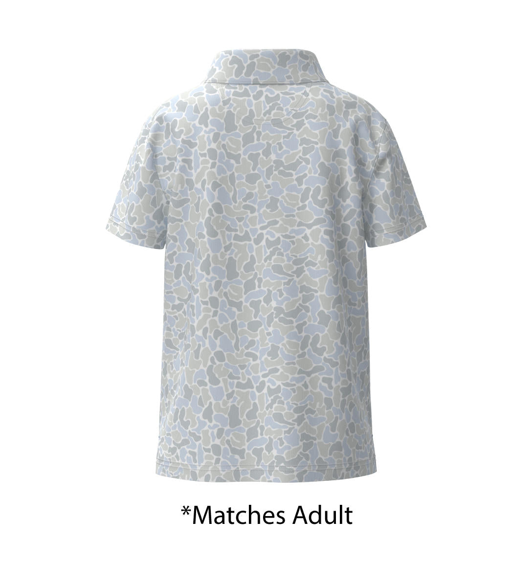 Youth Boys Hunters Hideaway Printed Polo - River Rock - Image 2
