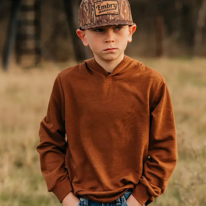 Youth Brown Ranch Camo 6 Panel