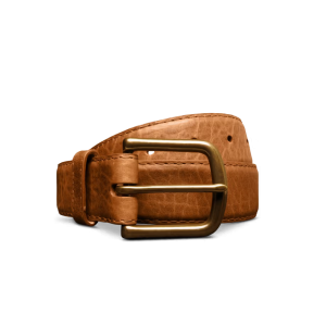 Men's Bison Belt - Tan
