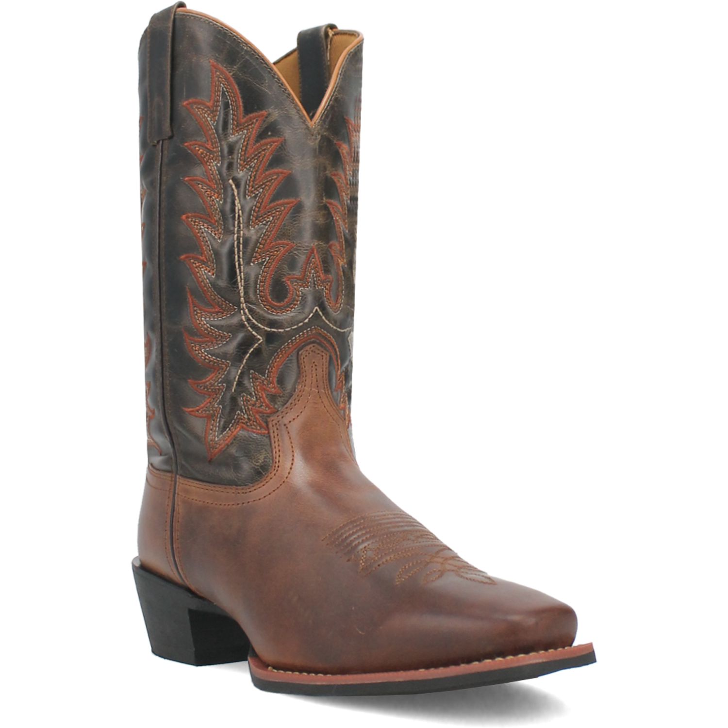 Kent Leather Boot- Rust/Olive