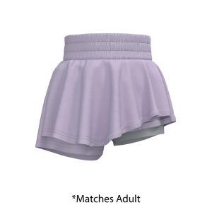 Souther Marsh Youth Girls Hybrid Skort - Orchid Petal