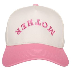 MOTHER Upside Down Mother's Day Two-Toned Vintage Hat: Pink and Tan