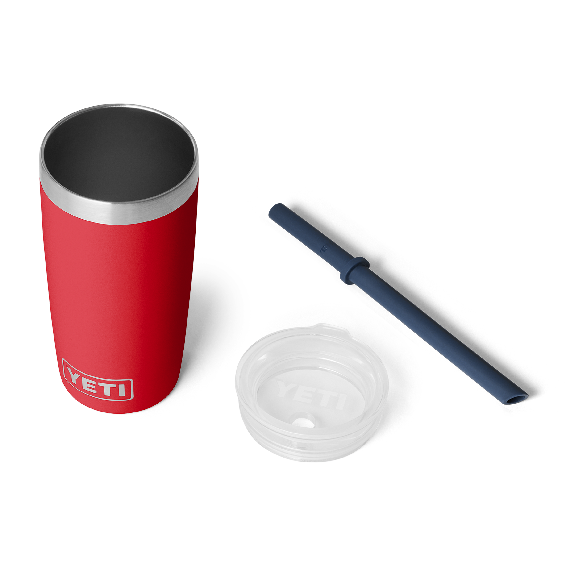 Rambler® Jr. 10 oz Kid's Tumbler - Navy/Rescue Red - Image 2
