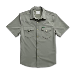 Men's Performance Western Short Sleeve Pearl Snap - Cactus