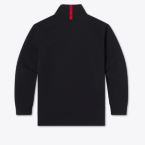 Youth Canton Performance Quarterzip - Black With Red