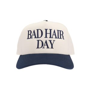Bad Hair Day Trucker Hat - Navy