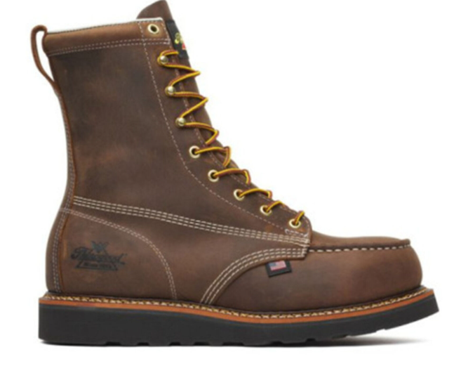 Wedge Sole 8" Moc Toe Work Boots
