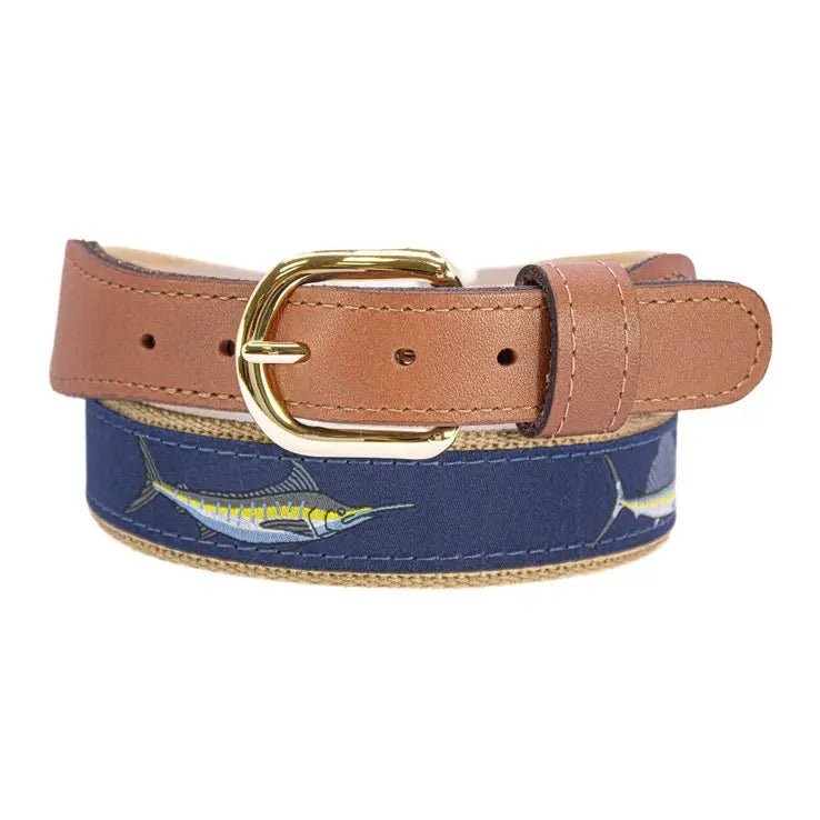 Ribbon Belt - Navy Biillfish Slam