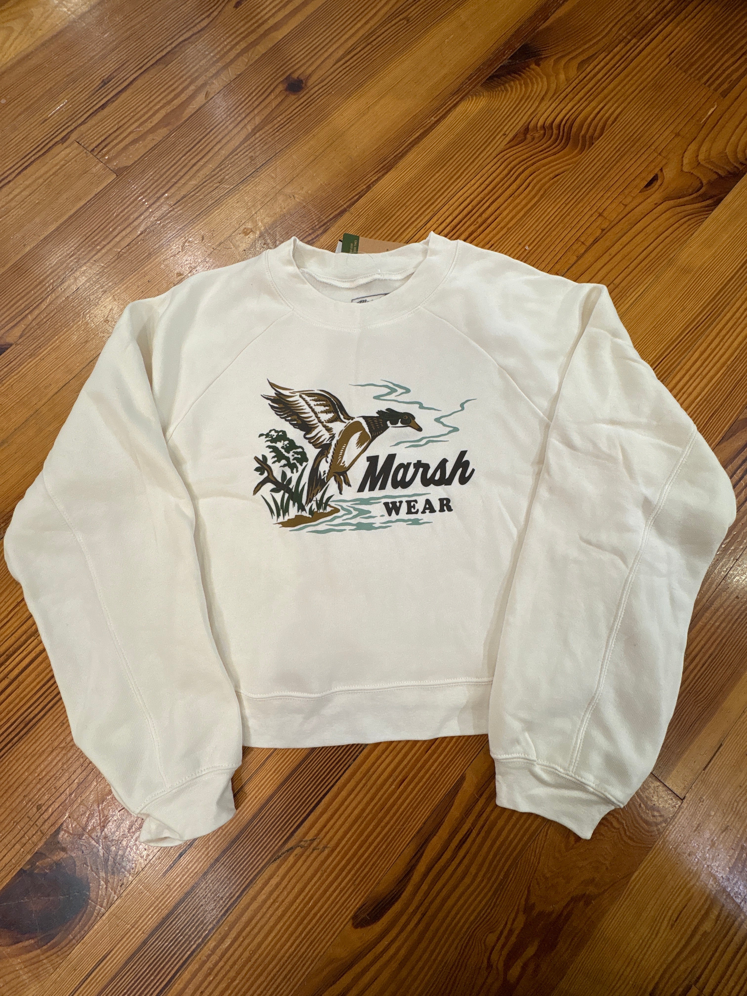 Women's Heritage Duck Crew - Vintage White