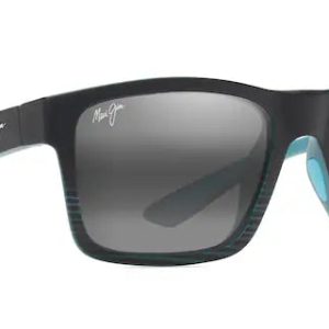 The Flats Black & Teal Stripes w/ Neutral Grey Lenses