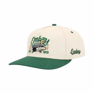 Cream/Green "Sprig" Trucker