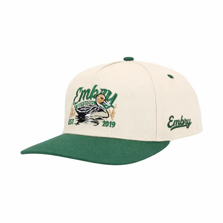 Cream/Green "Sprig" Trucker