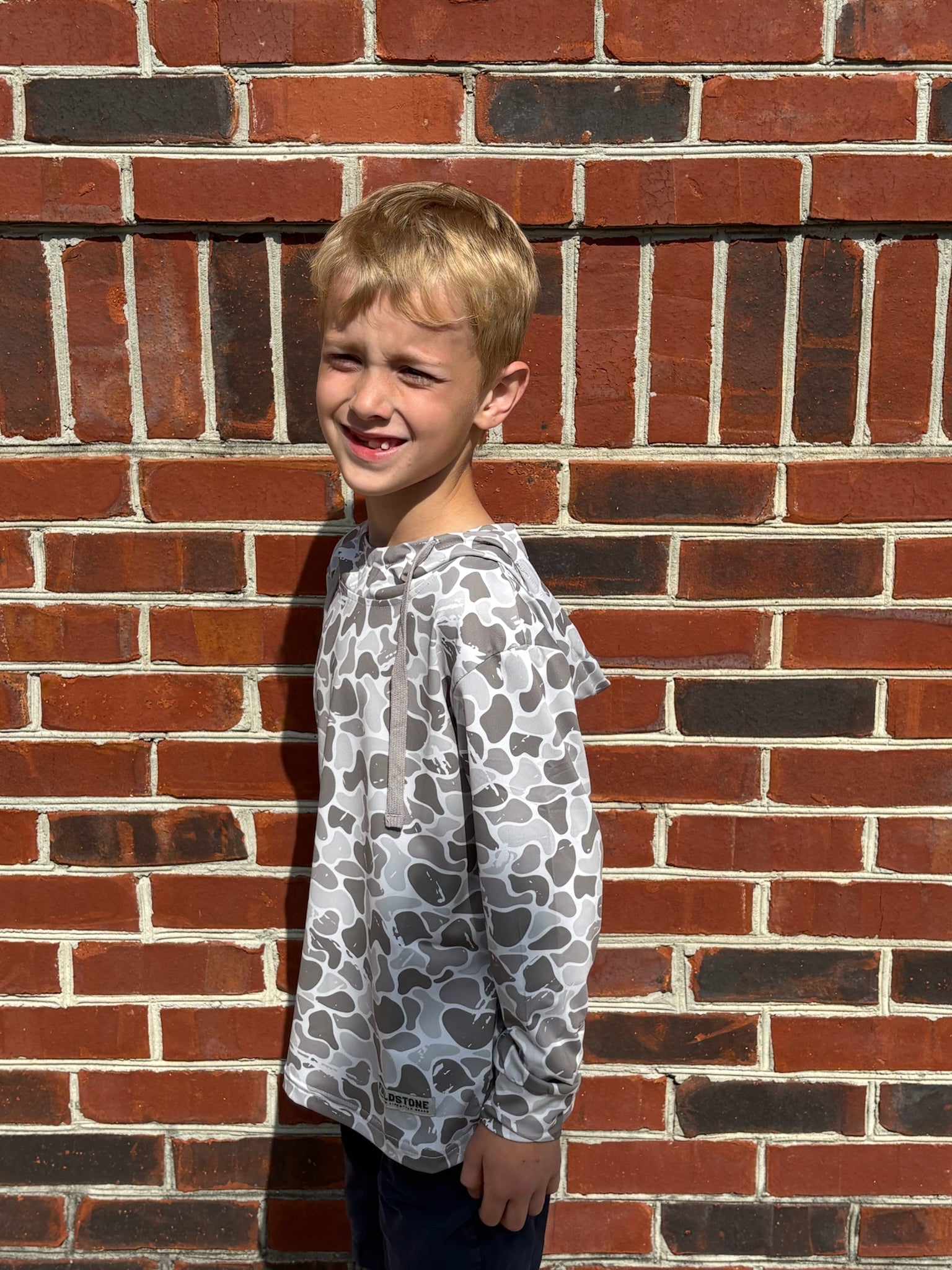 Youth Marsh Camo Performance Hoodie - Image 2