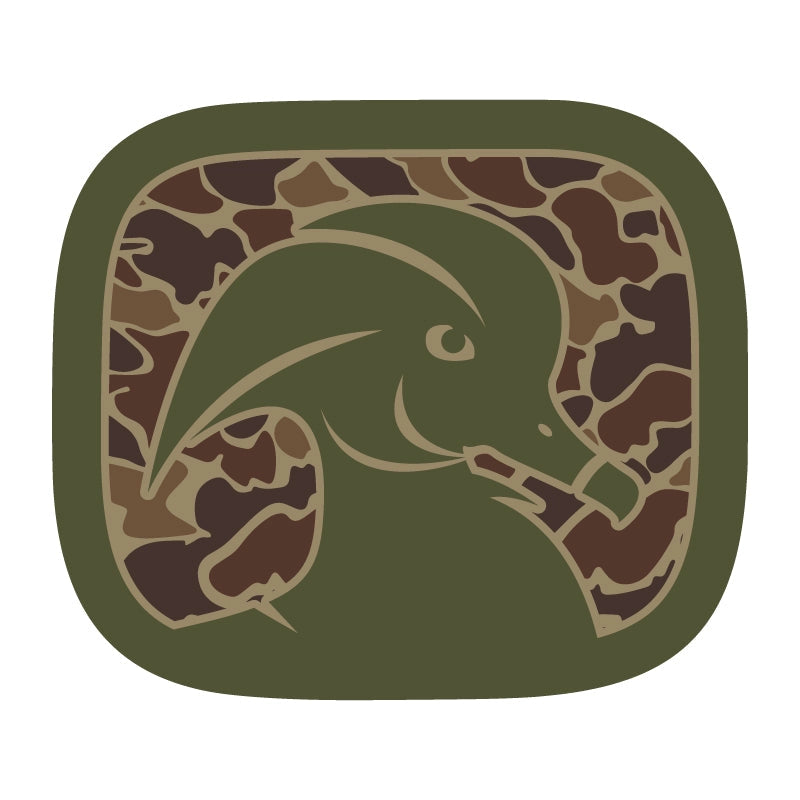 Camo Logo Decal - Green