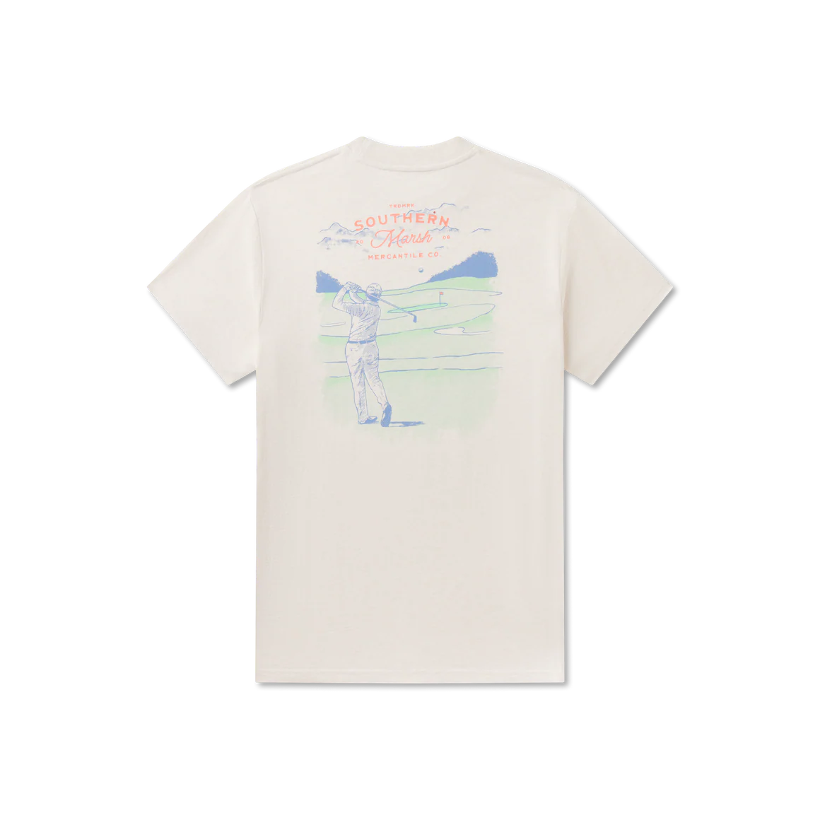 Pin High Tee - Washed Pebble