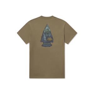 Camping Arrowhead Tee - Moss Green