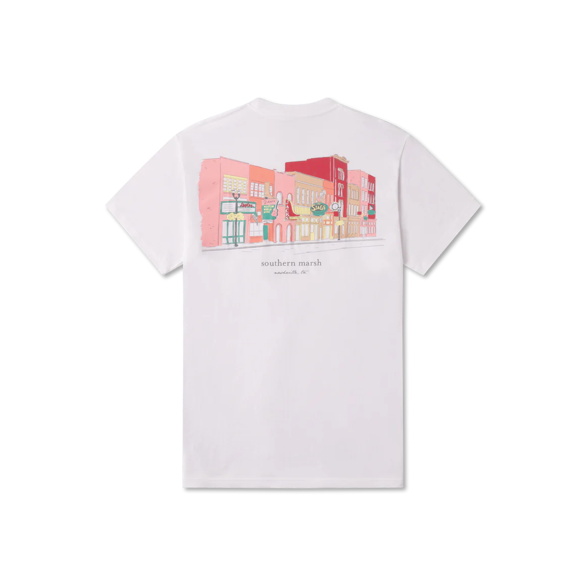 Southern Cities Tee - Nashville- White