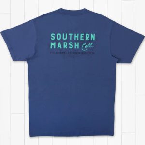 Topo Logo Tee - Bluestone