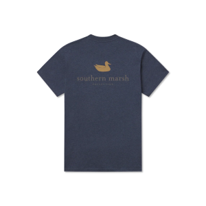 Authentic Tee - Heathered - Washed Lunar Navy