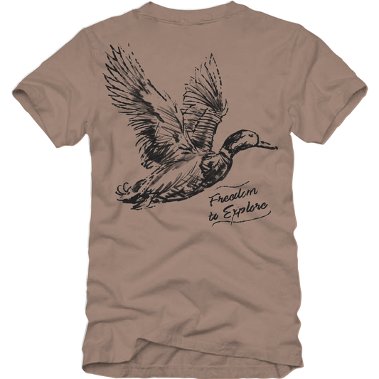 Banded Mallard Sketch Waterfowl Hunting T-Shirt