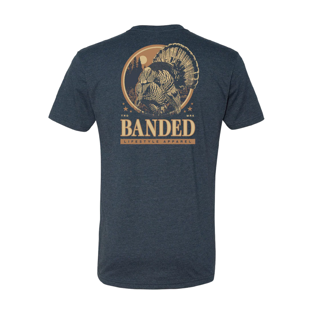 Banded Eastern Turkey T-Shirt - Heather Navy
