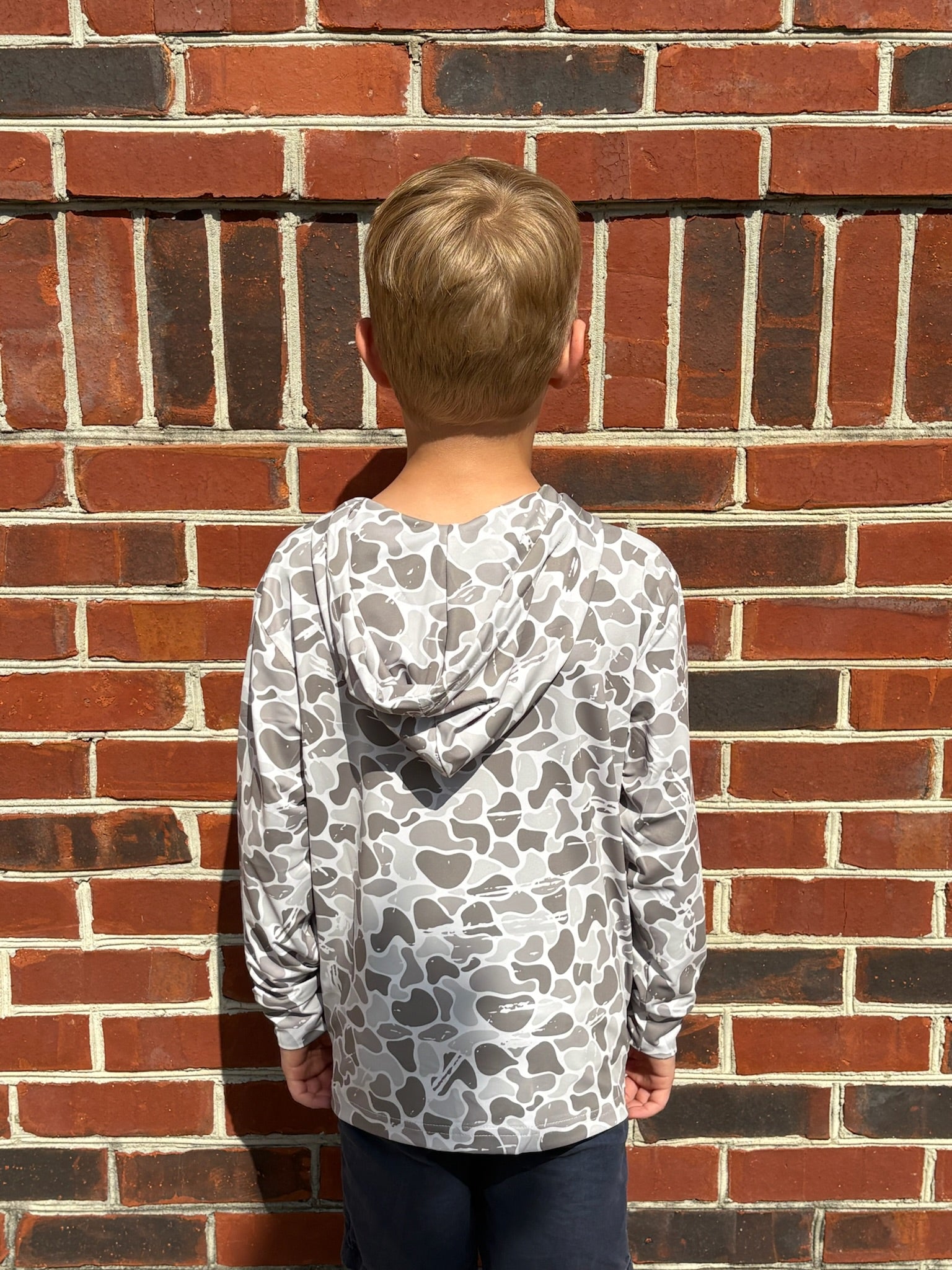 Youth Marsh Camo Performance Hoodie - Image 3