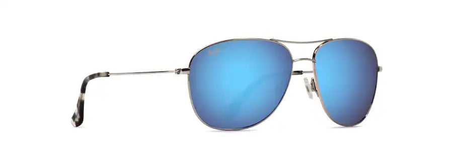 Cliff House Silver Reader w/ Blue Hawaii Lenses