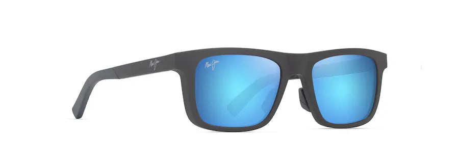 Moaka Matte Solid Grey w/ Blue Hawaii Lenses