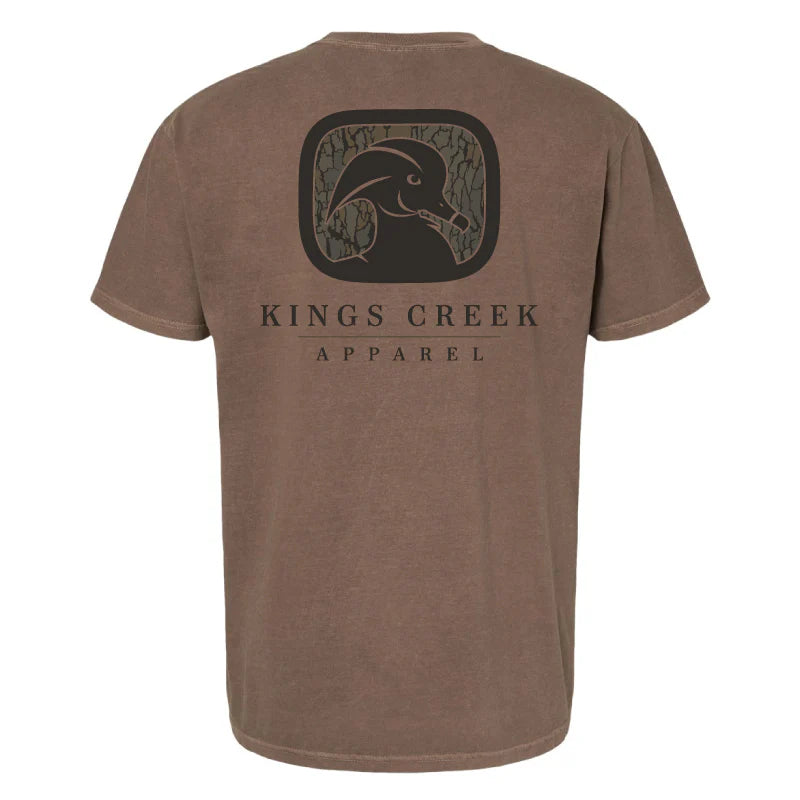 Bark Camo Logo Tee - Brown