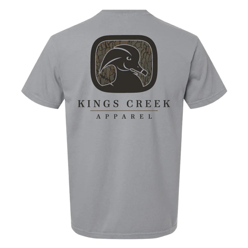 Bark Camo Logo Tee - Gray