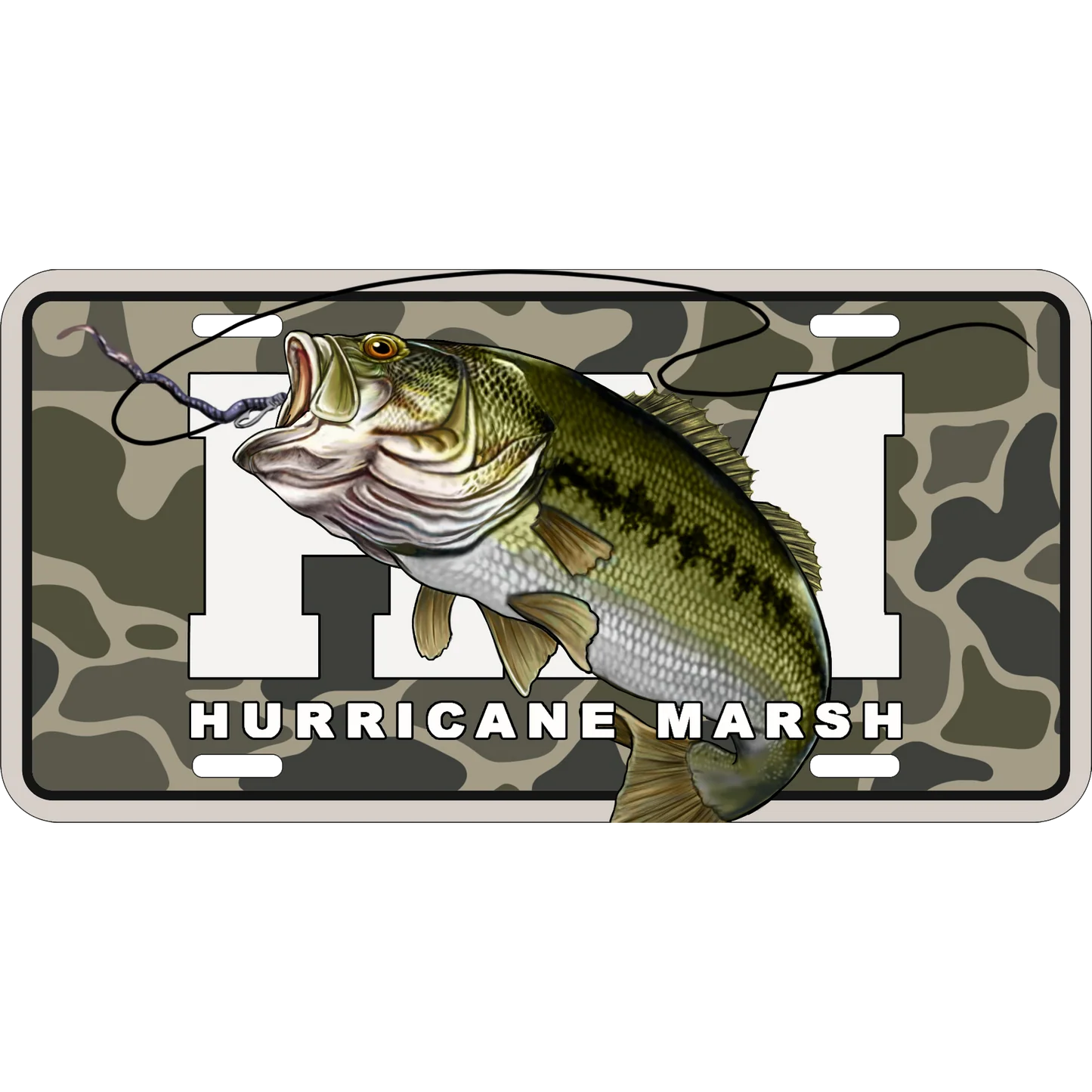 License Plate - Vintage Bass