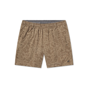 Billfish Lined Performance Short - Brown Camo