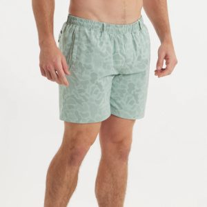 Billfish Lined Performance Short - Olive Camo