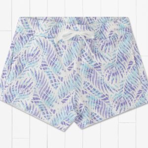 Playa Seawash Terry Shorts Lilac and White