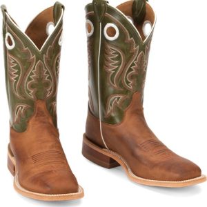 Austin Cognac Sqaure Toe Western