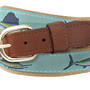 Ribbon Belt - Turquoise Billfish Slam