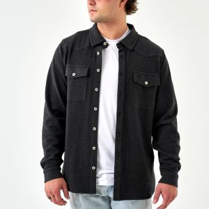 Long Sleeve - Austin Shirt - Heather Black