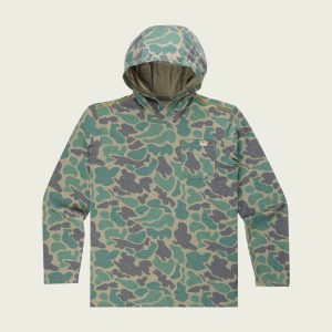Youth Buxton Tech Hoodie - Khaki Mallard Camo